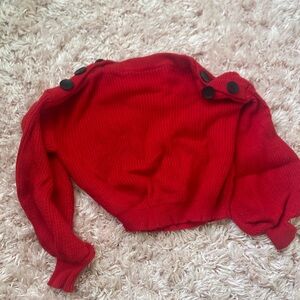 Fashion Nova Red Off-the-Shoulder Sweater